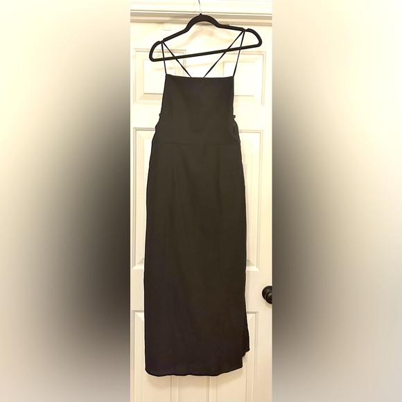 JustFab Dresses & Skirts - NWT Black Maxi Dress by JustFab. Open back with cross straps.
